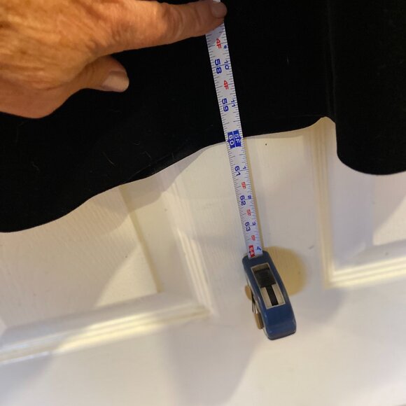 Betsy & Adam Velvet halter gown 14 - Picture 3 of 7